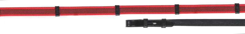 Velociti GARA Continental Rubber Grip Reins in Red